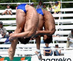 Cuba silver in the men's ten-meter platform synchronized event with Guerra and Fornaris